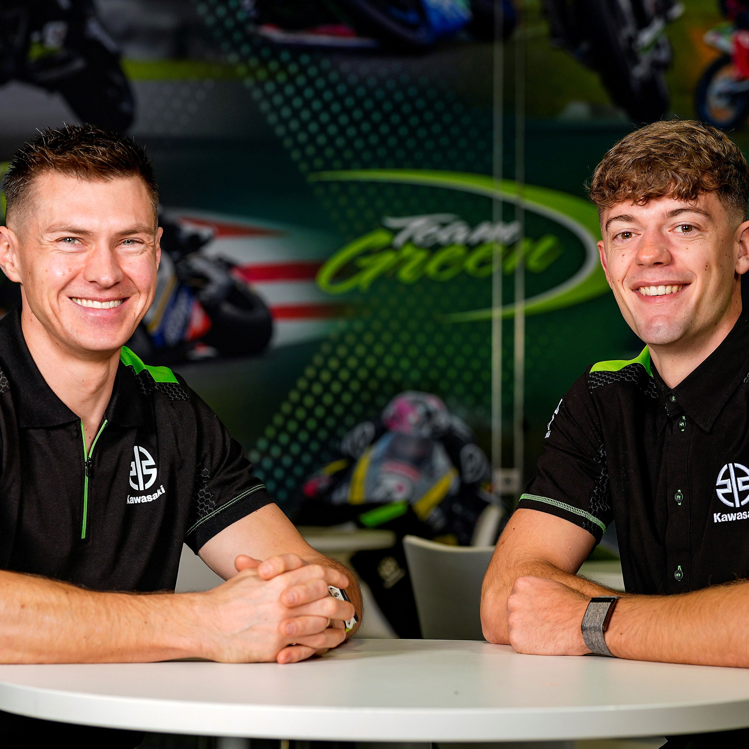 Christian Iddon, Max Cook, FS-3 Kawasaki. Credit: Kawasaki UK.